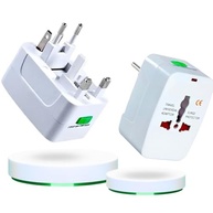 Kit 2 Adaptadores de Tomada Universal para Viagens Internacionais - Padrão Global Bivolt - imagem 2
