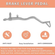 Pedal de Freio em Alumínio para Kawasaki KLX250/300 (Prata) - Segurança e Estilo - imagem 5