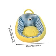 Almofada Infantil Decorativa Azul L - Conforto Macio e Estilo para Sofás e Quartos - imagem 4