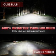 Kit Lâmpadas LED H7 para Mercedes-Benz C250/C300/C350: 600% Mais Brilho, Plug and Play, Durabilidade Extrema - imagem 3