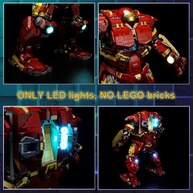 LED Light para Lego Marvel 76210 Hulkbuster - Iluminação Personalizada para Coleções - imagem 4