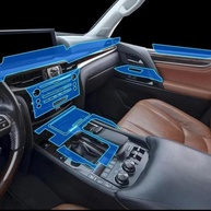 Proteção Premium para Central Multimídia Lexus LX570 (2016-2023): Película TPU Anti-Risco - imagem 2