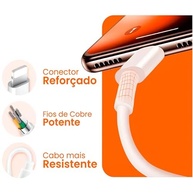 Carregador Turbo 25W Premium® com Cabo USB-C p/ Lightning - Carga Ultra Rápida para iPhone X ao 14 - imagem 4