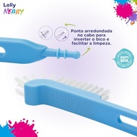 Lolly Escova de Limpeza para Mamadeira e Bico Azul - Segurança e Higiene Total - imagem 4
