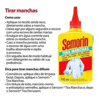 Kit 3 Unidades Semorin Tira Manchas Original - Limpeza Profunda para Roupas - imagem 3