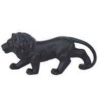 Leão Decorativo em Cerâmica Rei - Estátua de Decoração Elegante para Ambientes Modernos (LPD05 Preto) - imagem 2