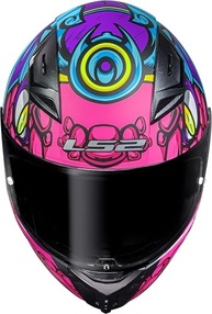 Capacete Feminino LS2 FF818 Vigo Drillox Roxo Rosa: Estilo, Segurança e Conforto para Sua Moto! - imagem 5