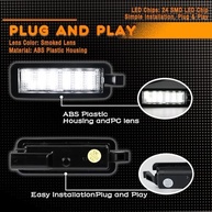 Luz de Placa LED Xenon 6000K para Dodge Charger, Challenger, Chrysler 300/Pacifica e Jeep Compass (2015-2023) - imagem 4