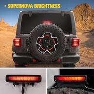 Terceira Luz de Freio LED Fumê para Jeep Wrangler JL/4xe (2018-2025) - Upgrade Premium - imagem 5