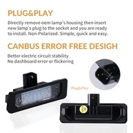 Luzes LED Placa Traseira 6000K Branca para Ford Mustang, Fusion, Flex, Focus, Taurus e Mercury - Kit 2 Peças - imagem 4
