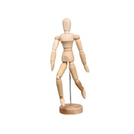 Manequim de Madeira Decorativo Articulado Premium 32cm - Estatueta para Estúdio, Escritório e Decoração de Ambientes - imagem 2