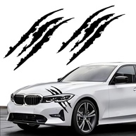 Adesivos Garra para Carro: Personalize Faróis, Capô e Mais (2 Peças - Preto) - imagem 1
