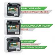 Bateria Heliar HTZ6L: Potência e Durabilidade para sua Moto Biz, Titan, Factor, XTZ e Mais! - imagem 4