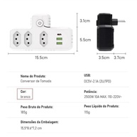 Benjamin Adaptador Universal com USB e Tipo C: Mais Conexões e Segurança para Seu Dia a Dia - imagem 4