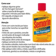 Semorin Tira Ferrugem de Roupas 50ml - Solução Eficiente para Remover Manchas Difíceis - imagem 3