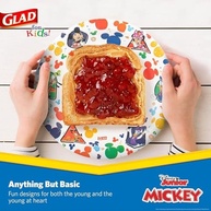 Pratos de Papel Disney Mickey - 21cm, 40 Unidades | Resistentes, Micro-ondas, para Crianças - imagem 5