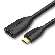 Adaptador Mini HDMI para HDMI Vention 1m: Conecte e Amplie Sua Tela com Qualidade - imagem 1