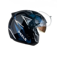 Capacete Peels Mirage Living Preto Brilhante e Azul: Segurança e Estilo para Sua Moto - imagem 5