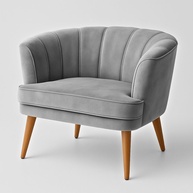 Poltrona Ergonômica Cinza para Sala de Espera | Design Moderno e Alta Durabilidade MOBLAN - imagem 1