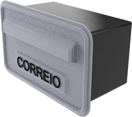 Caixa de Correios para Embutir em Parede com Grade de PVC - Resistente e Moderna na Cor Prata - imagem 4