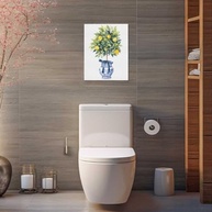Arte de Parede em Tela de Limão em Aquarela - Emoldurado para Decoração Moderna e Rustic Charm - imagem 5