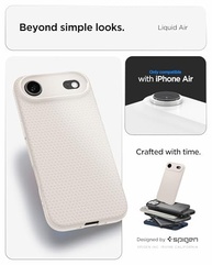 Capa Spigen Liquid Air para iPhone 17 Air - Proteção Premium e Design Moderno (Titânio Natural) - imagem 3