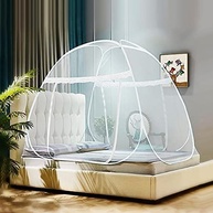 Mosquiteiro Tenda Branco para Cama de Casal - Dobrável, Prático e Portátil - imagem 3