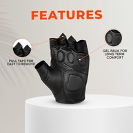 Luvas de Motocicleta Masculinas Daniel Smart: Couro Premium, Gel e Proteção para Aventura - imagem 5