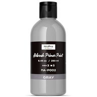Nicpro Tinta para Aerógrafo Cinza 250ml - Primer Acrílico Fosco Pronto para Pulverizar - imagem 2