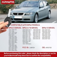 Chave de Substituição NPAUTO para BMW 3, 5, 6, 7 Series - Controle Remoto Keyless Entry com Chip ID44 315MHz - imagem 4