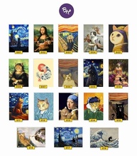 Quadros Decorativos Gatos em Obras de Arte - Moldura Moderna para Sala e Quarto - imagem 4
