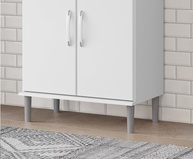 Gabinete Balcão Multiuso para Cozinha com 2 Portas - Ideal para Forno Micro-ondas - imagem 4