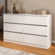 Cômoda com 6 Gavetas 120cm Multimóveis Mp4396 Branco - Organização e Estilo para seu Quarto - imagem 2