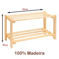 Sapateira em Madeira 2 Andares Moderna para Sala e Hall - Organize com Estilo - imagem 3