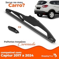 Palheta Limpadora Para-Brisa Traseiro Vigia Carenada 11" Renault Captur 2017-2024 - imagem 4
