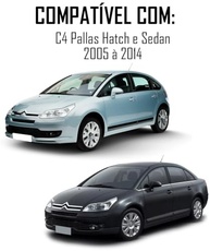 Par Palhetas Limpador Para-brisa Citroën C4 Pallas Hatch/Sedan 2005-2014 28"/24" - imagem 3