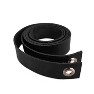 Par de Alças Tiras em Couro Sintético Preto para Prateleiras - Elegância e Suporte - imagem 1