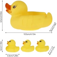 Conjunto de Patinhos de Banho em Vinil 4 Peças - Brinquedo Divertido e Educativo para Bebês - imagem 4