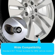 Tampas de Válvula de Pneu Premium para Nissan - Metal Resistente e Design Moderno (4 Peças Pretas) - imagem 4