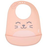 Babador em Silicone com Pega-Migalhas Gumy Pessego - Proteção e Estilo para Bebês - imagem 4