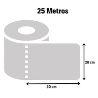 Pano Multiuso Bobina Perfex 28cm x 25m Branco – 3 Rolos | Ideal para Limpeza e Reutilização - imagem 3