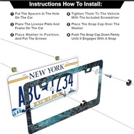 Moldura de Placa de Carro Fofa Personalizada - Aço Inoxidável Premium para Mulheres e Jovens - imagem 4
