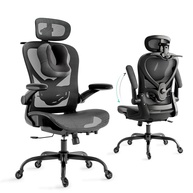 Cadeira Ergonômica com Travesseiro para Pescoço 3D | Encosto Lombar 2D, Rodas Silenciosas e Design Executivo - imagem 1