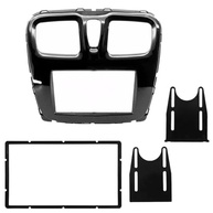 Moldura 2 Din Black Piano para Renault Logan e Sandero 2016-2018 - Tela 7 Polegadas - imagem 3