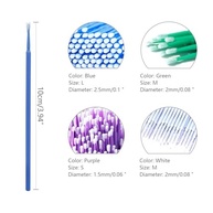 Pincéis de Retoque para Reparo de Lascas de Tinta Automotiva | 400 Unidades com Pontas Finais de 2,5mm, 2,0mm e 1,5mm - imagem 3