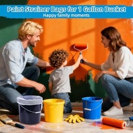 10 Sacos Filtro de Tinta 3,5L - Nylon Premium com Topo Elástico para Pintura Suave e Jardinagem - imagem 3