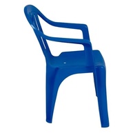 Poltrona Plástica Mor Azul - Conforto Moderno com Estilo para Ambientes Internos e Externos - imagem 4