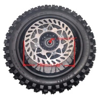 Conjunto Pneu Aro Traseiro 80/100-10 para Dirt Bike 50cc-125cc (Eixo 15mm) - imagem 5