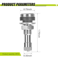Kit 4 Hastes de Válvula TR-416 para Pneus: Antivazamento e Durabilidade Premium - imagem 3