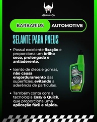 Barbarius Selante para Pneus: Proteção Imbatível e Brilho Duradouro (500ml) - imagem 3